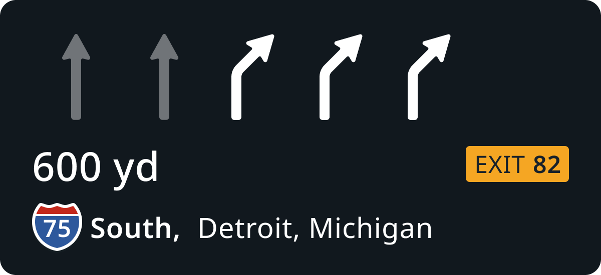 Lane Guidance Schematic