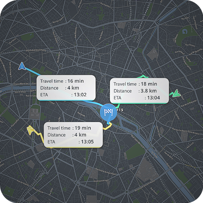 Turn by turn navigation