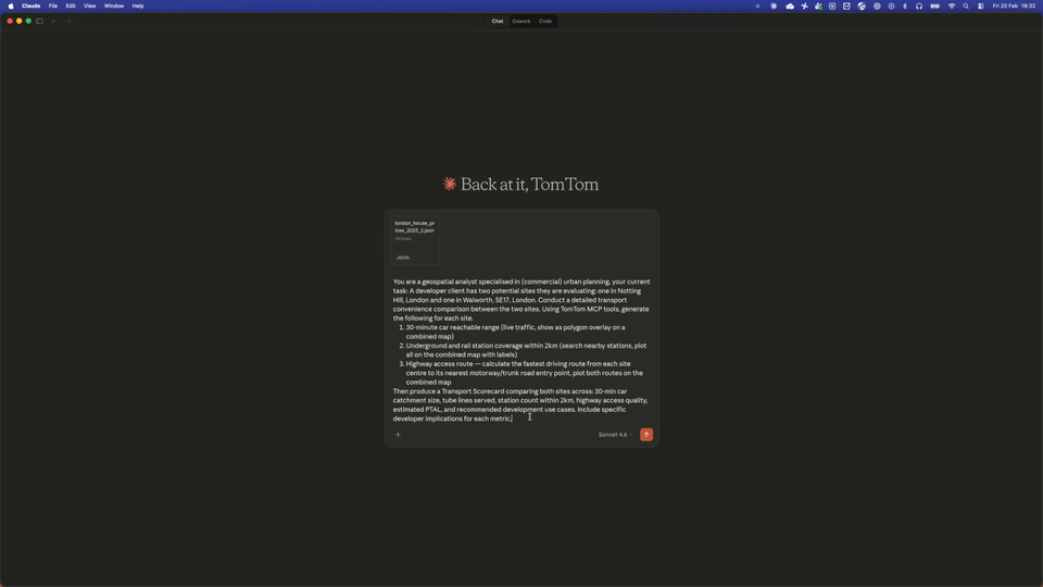 Interactive Maps demo in Claude