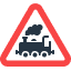 Uncontrolled railroad crossing (EU)