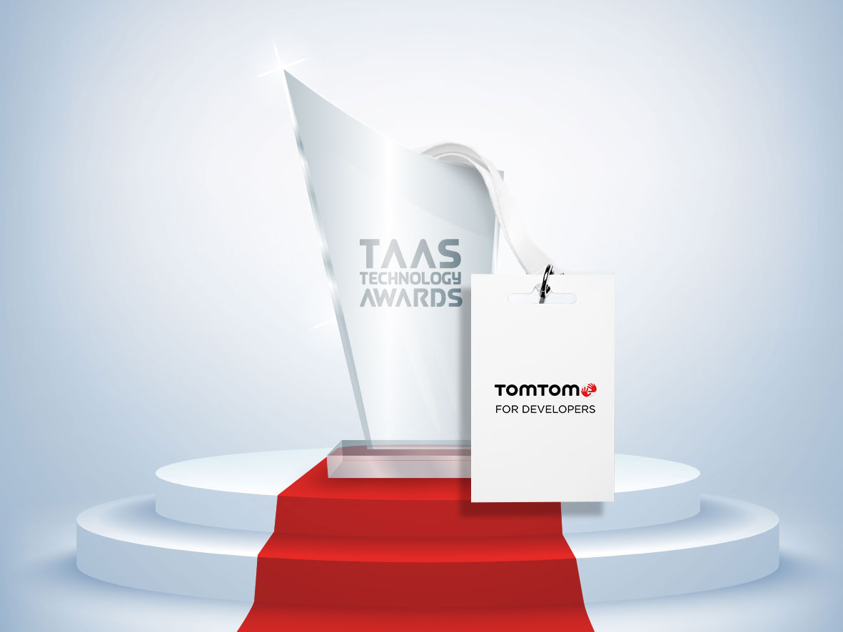 TaaS Technology award next TomTom badge