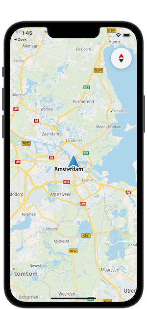 Navigation use case - showing current location