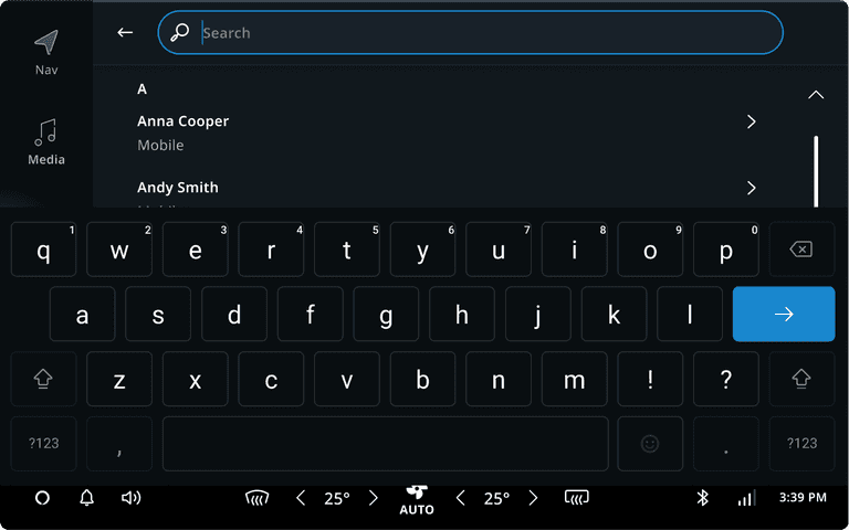 contact search empty