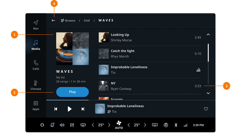 playlist view
