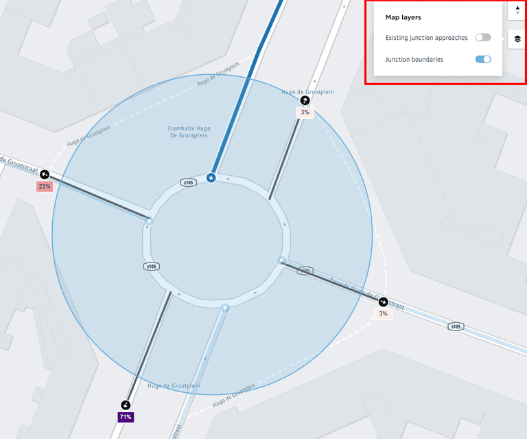 map layers menu
