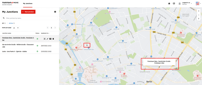 junctions world map view