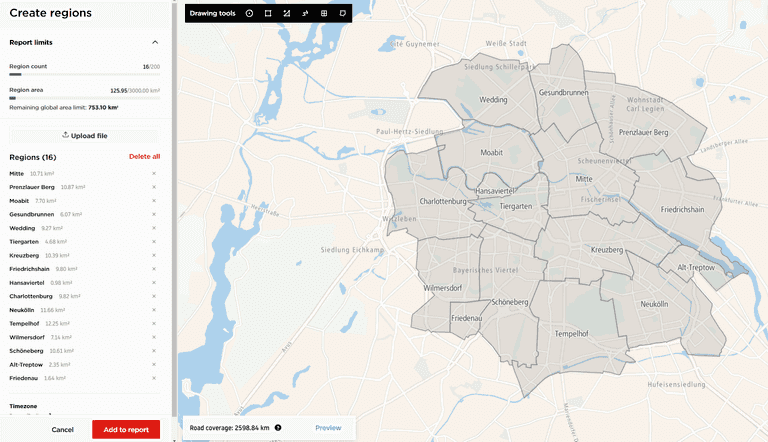 adding regions