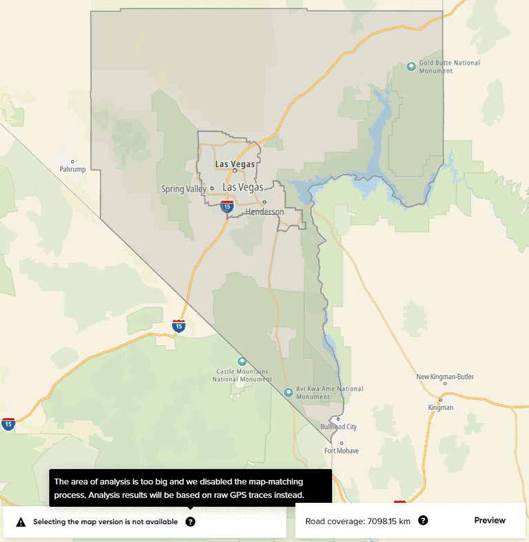 no map matching information