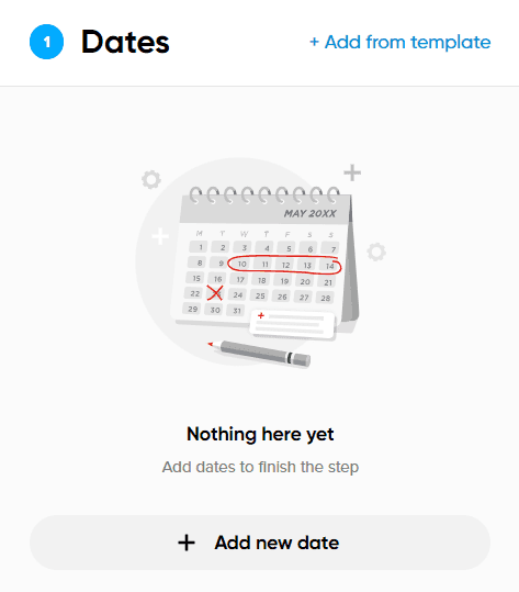 add new date