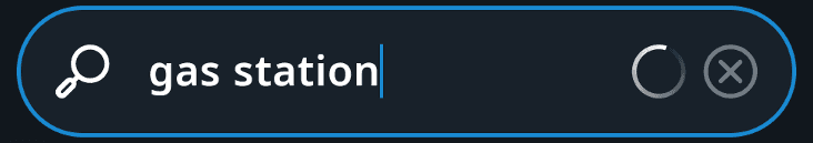 A TtSearchView while search in progress