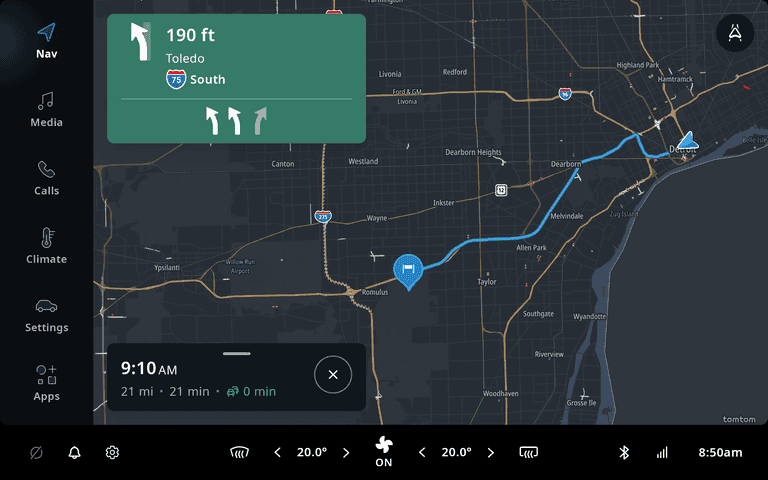 navigation 2D view