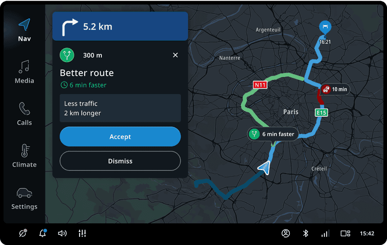 Live traffic