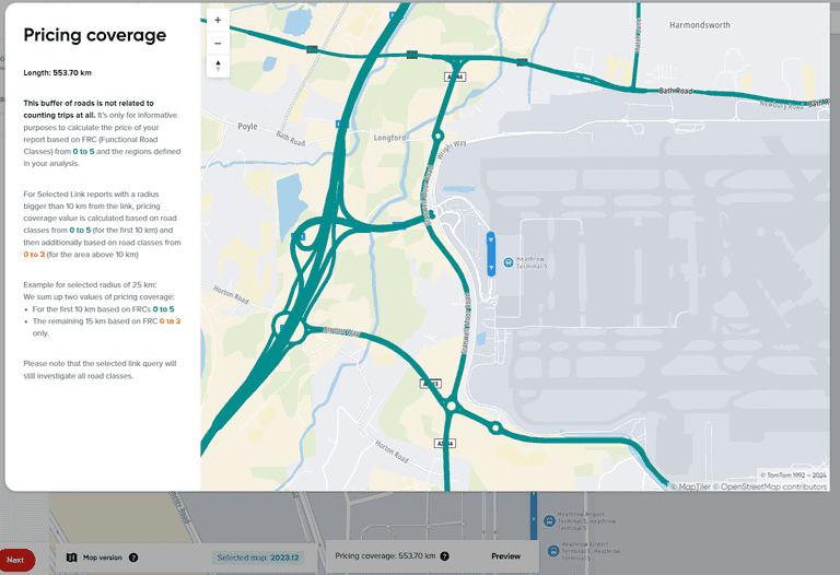 road coverage