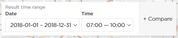 date time range selector