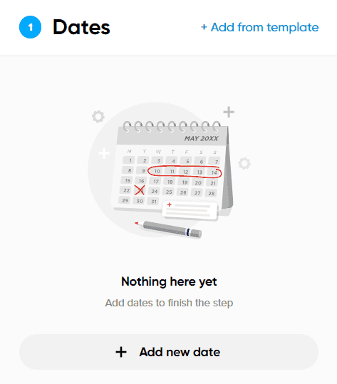 add new date