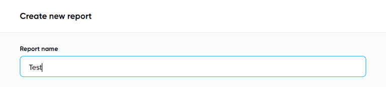 report name