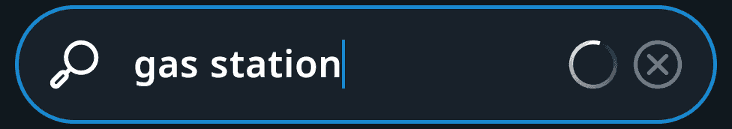 A TtSearchView while search in progress