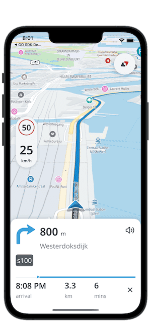 Navigation use case - planning a route