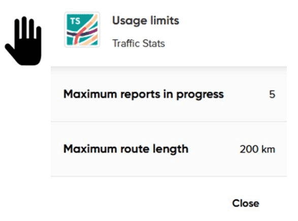 usage limits link icon