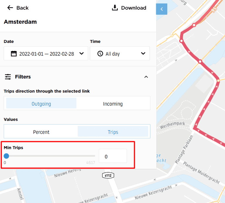 filtering lower limit