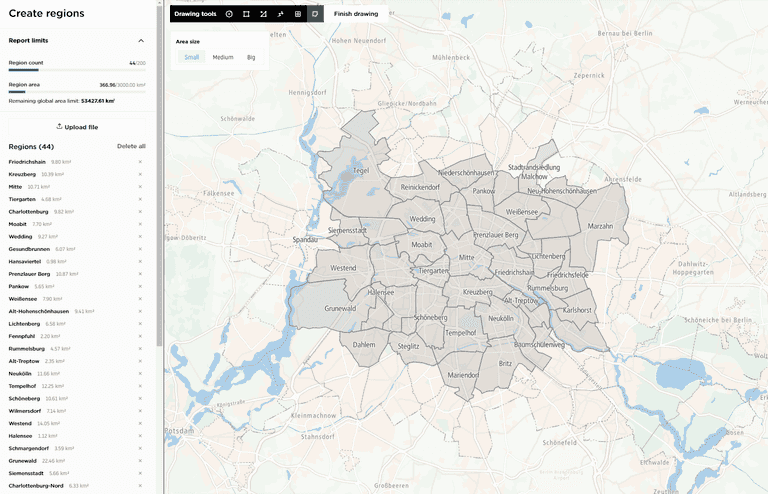 administrative area drawing tool