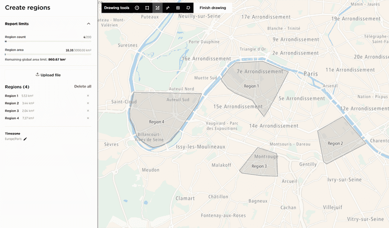 polygon drawing tool