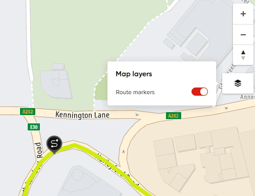 route marker settings