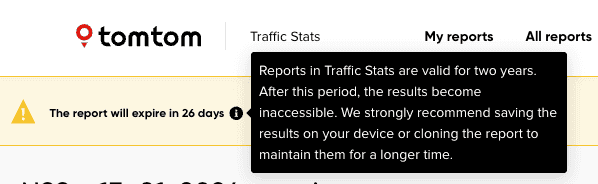 report expiry two years