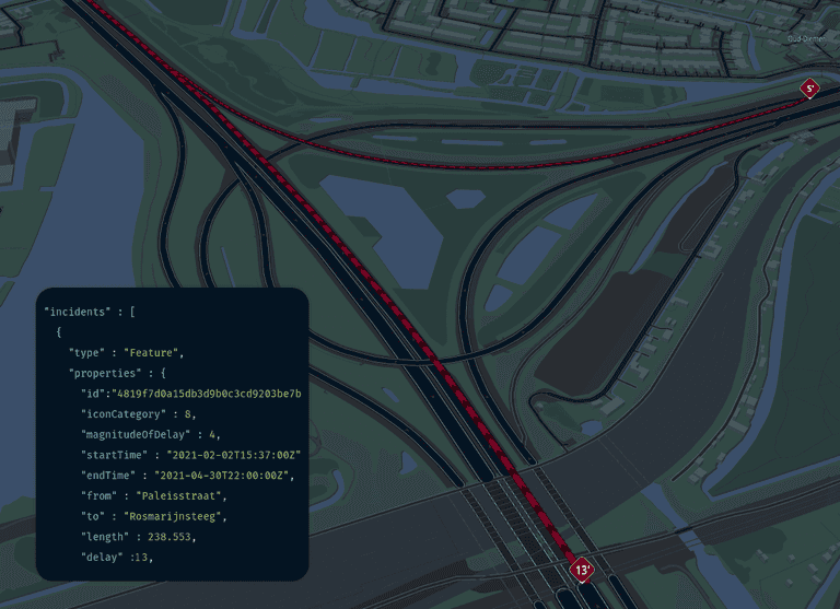 Example of incident details data