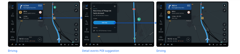 Adding stop from POI