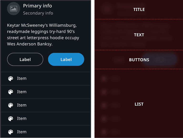 Notification panel template image