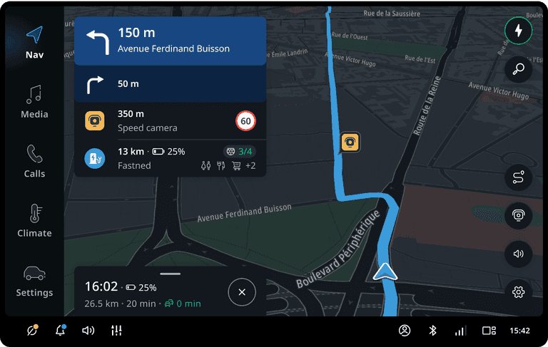 Events along the route