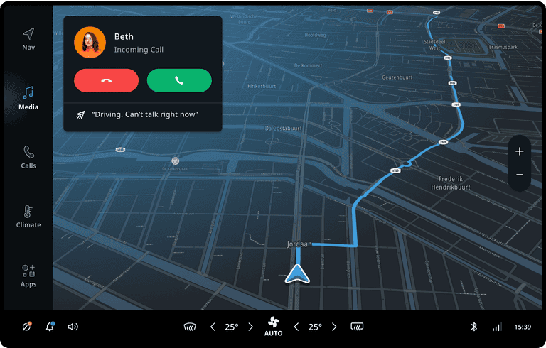 heads-up notification list