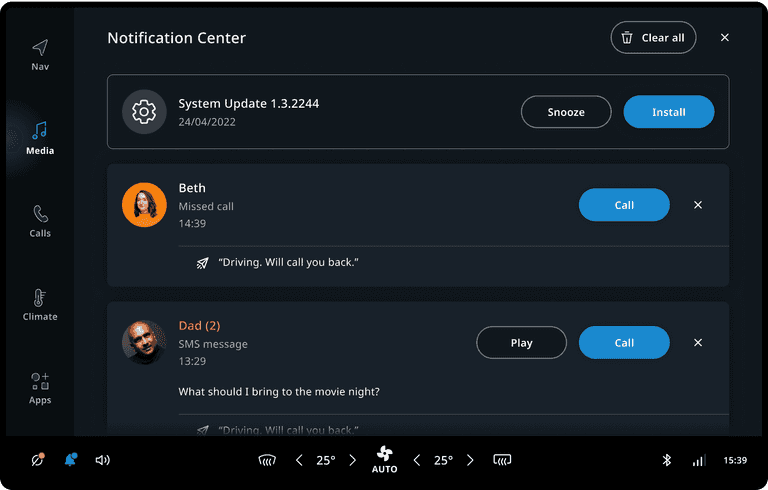 notification center