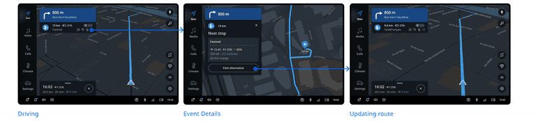 Replace next charging stop