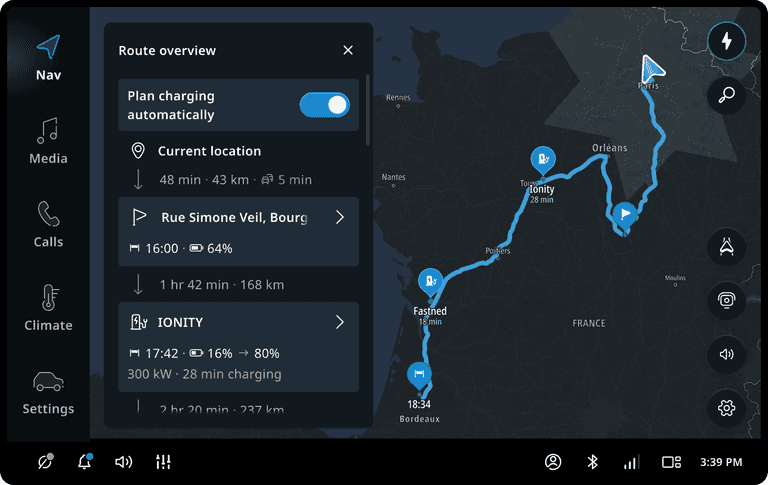 Interact while driving