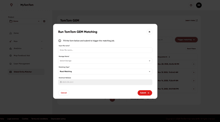 Trigger Matching Form