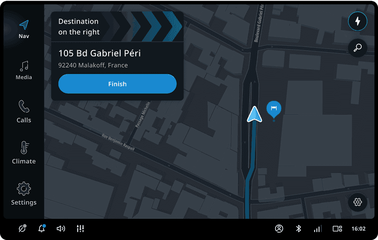 Arriving at the destination