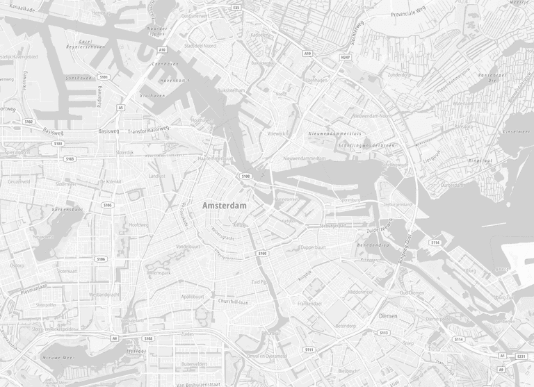 Example of map rendered using mono-light style