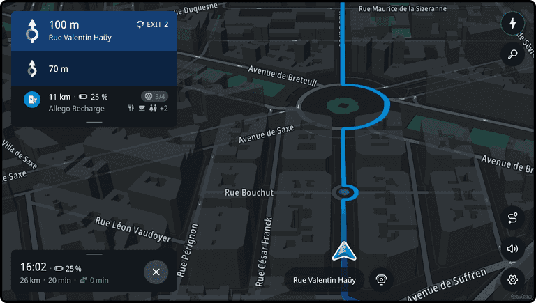 Events along the route