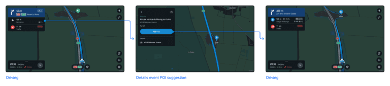 Adding stop from POI