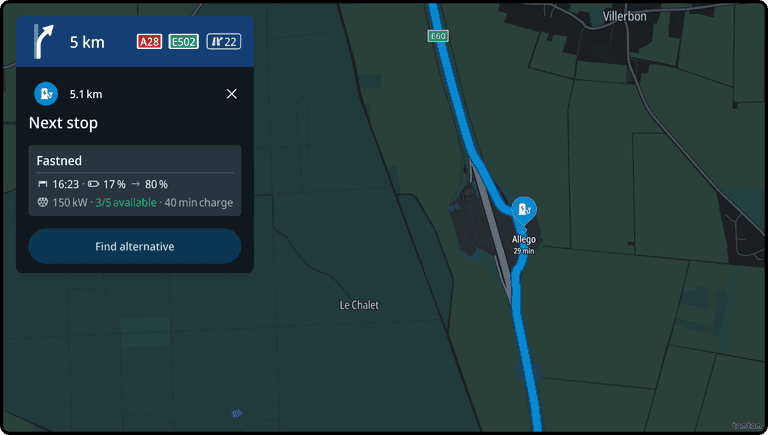 Events along the route