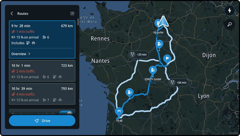 Alternative routes