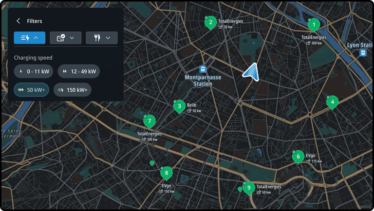 Search Area filter