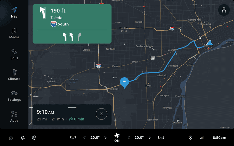 navigation 2D view