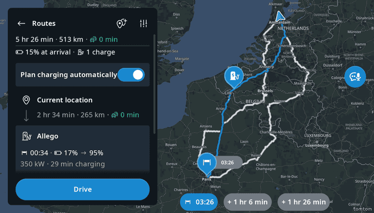 Automatic routes