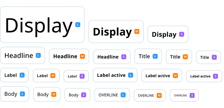 typography roles