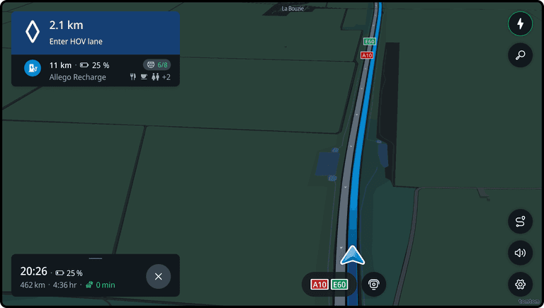 HOV Lane guidance