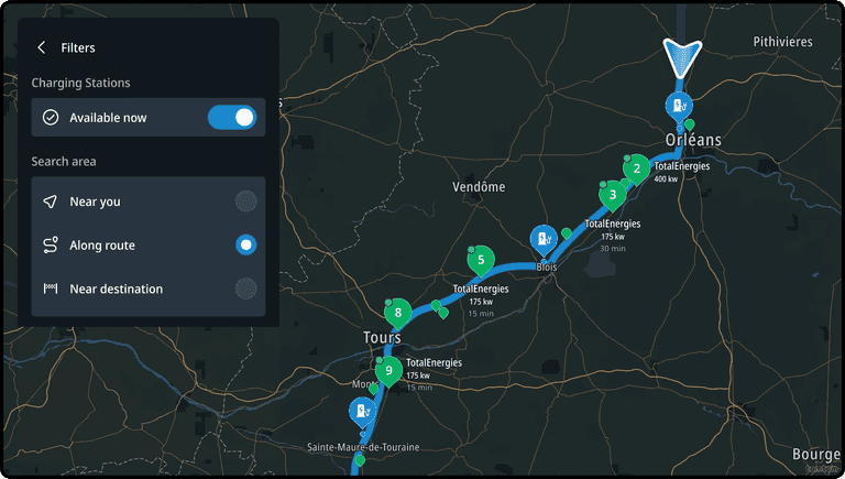 Search Area filter
