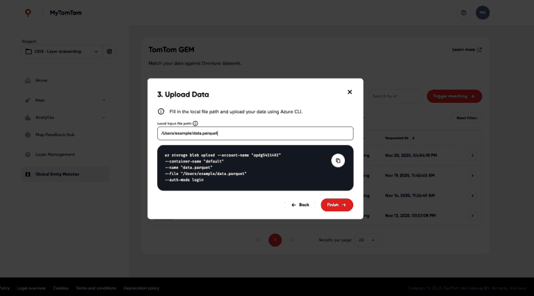 Upload Data